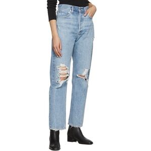 AGOLDE Blue 90s Mid Rise Loose Fit Jeans